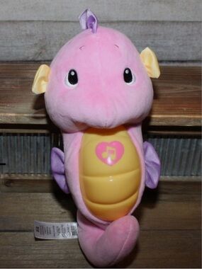 Fisher Price Soothe Glow Seahorse Musical Plush Toy with Light and Lullabies